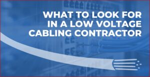 low voltage cabling contractor